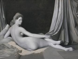 Odalisque en grisaille (Jean-Auguste-Dominique Ingres) - Muzeo.com