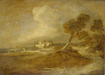 Paysage avec Cavalier (Thomas Gainsborough) - Muzeo.com