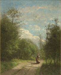 Paysage avec figure (Antoine Chintreuil) - Muzeo.com