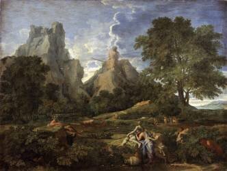 Paysage avec Polyphème (Nicolas Poussin) - Muzeo.com