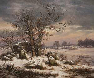 Paysage d'hiver (Johan Christian Dahl) - Muzeo.com