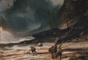 Pécheurs de goémons (Eugène Isabey) - Muzeo.com