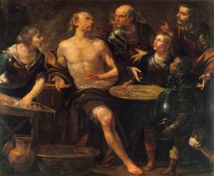 Phocion refusant les présents d'Alexandre (Gioacchino Assereto) - Muzeo.com