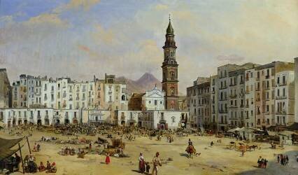 Piazza Mazaniello (Jean-Auguste Bard) - Muzeo.com