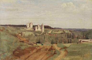 Pierrefonds, vue générale (Jean-Baptiste Camille Corot) - Muzeo.com