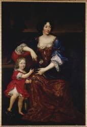 Portrait d'Elsabeth d'Orléans, fille de Gaston d'Orléans et épouse de Louis-Joseph, 6e Duc de Guise (Pierre Mignard) - Muzeo.com