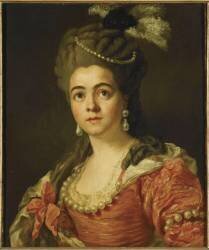 Portrait d'une chanteuse de l'Opéra de Paris, Rosalie Levasseur (1749-?) (?) (anonyme) - Muzeo.com