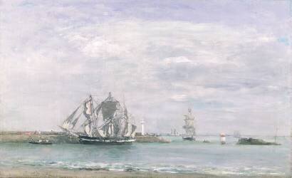 Portrieux (Eugène Boudin) - Muzeo.com