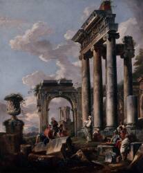 Prédication d'une sibylle (Giovanni Paolo Pannini) - Muzeo.com