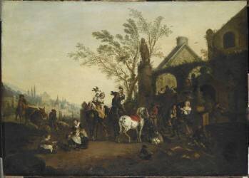 Retour de chasse (Philips Wouwerman) - Muzeo.com