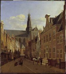 Rue à Haarlem (Gerrit Berckheyde) - Muzeo.com