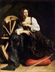 Sainte Catherine d'Alexandrie (Le Caravage) - Muzeo.com