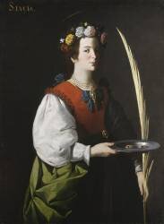 Sainte-Lucie (Francisco de Zurbaran) - Muzeo.com