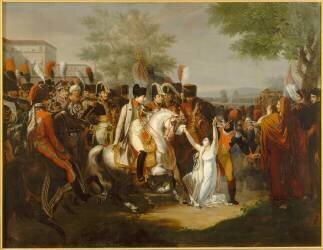 Napoléon Ier accorde à Mademoiselle de Saint-Simon la grâce de son père, (Charles Nicolas Lafond) - Muzeo.com