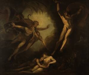 Satan et Ithuriel (Johann Heinrich Füssli) - Muzeo.com