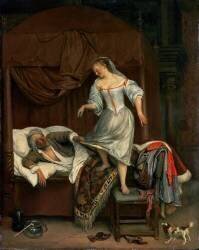 Scène de Chambre (Jan Steen) - Muzeo.com