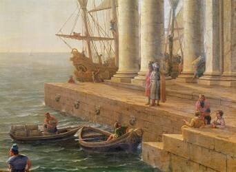 Scène portuaire (Claude Gellée) - Muzeo.com