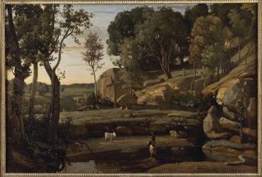 Site d'Italie (Jean-Baptiste Camille Corot) - Muzeo.com