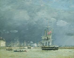 Soirée, Le Havre (Eugène Boudin) - Muzeo.com