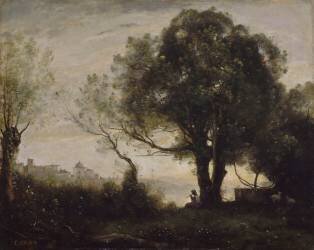 Souvenir de Castelgandolfo (Jean-Baptiste Camille Corot) - Muzeo.com