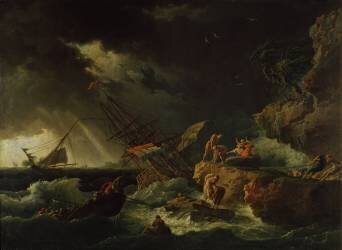 Tempête en mer (Joseph Vernet) - Muzeo.com