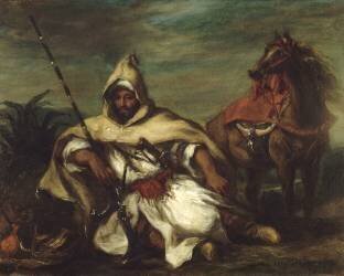 Un arabe (Eugène Delacroix) - Muzeo.com