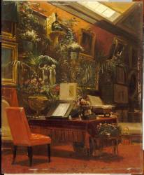 Un Coin d'atelier de la princesse Mathilde (Sébastien Charles Giraud) - Muzeo.com