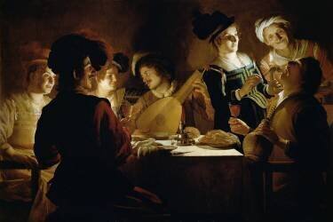 Un Dîner (Gerrit van Honthorst) - Muzeo.com