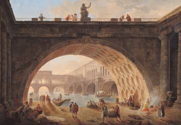 Un port (Hubert Robert) - Muzeo.com