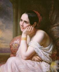 Une odalisque (Charles de Steuben) - Muzeo.com