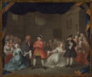 Une scène de l'opéra des mendiants (William Hogarth) - Muzeo.com