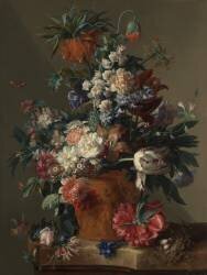 Vase de fleurs (Jan van Huysum) - Muzeo.com