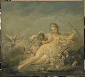 Vénus désarmant l'Amour (François Boucher) - Muzeo.com