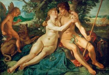 Vénus et Adonis (Hendrick Goltzius) - Muzeo.com