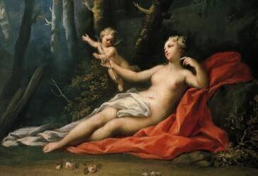 Vénus et Cupidon (Jacopo Amigoni) - Muzeo.com