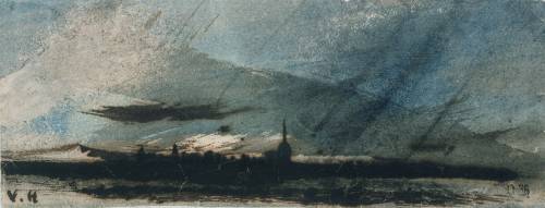 Ville au crépuscule (Victor Hugo) - Muzeo.com