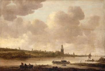 Vue de Rhenen (Jan van Goyen) - Muzeo.com