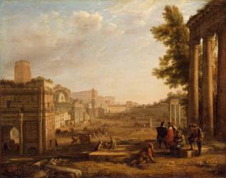 Vue du Campo Vaccino (Claude Gellée) - Muzeo.com