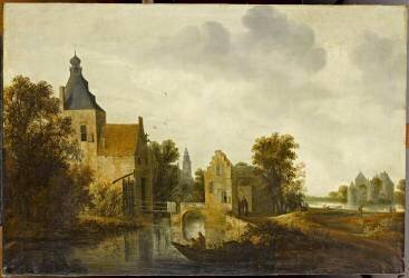 Vue d'un manoir (Wouter Knyff) - Muzeo.com