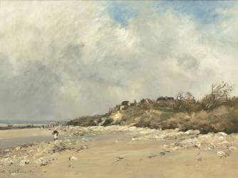 Vue d'une falaise (Antoine Guillemet) - Muzeo.com