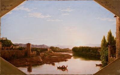 Vue sur l'Arno, 1837 (Thomas Cole) - Muzeo.com