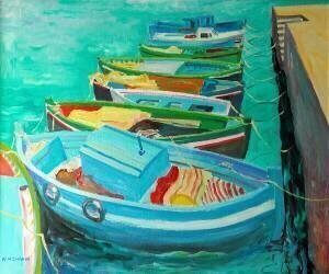 Bateaux bleus (William Ireland) - Muzeo.com