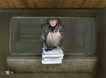 Vendeur de journaux (Max Ferguson) - Muzeo.com