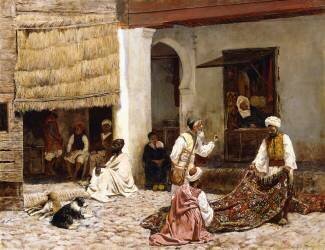 A Rug Bazaar (Edwin Lord Weeks) - Muzeo.com