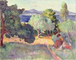 Allée à Saint-Tropez (Henri-Charles Manguin) - Muzeo.com