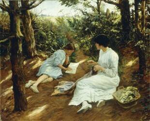 Amongst the Pines (Stanhope Forbes) - Muzeo.com