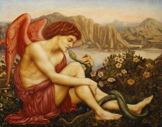 Angel with Serpent (Evelyn de Morgan) - Muzeo.com