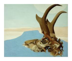 Antelope Head with Pedernal, 1953 (Georgia O'Keeffe) - Muzeo.com