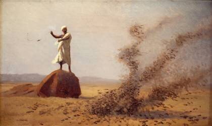 Arabe effrayant d'alouettes (Jean-Léon Gérôme) - Muzeo.com