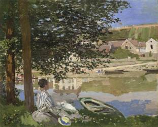 Au bord de la Seine (Claude Monet) - Muzeo.com